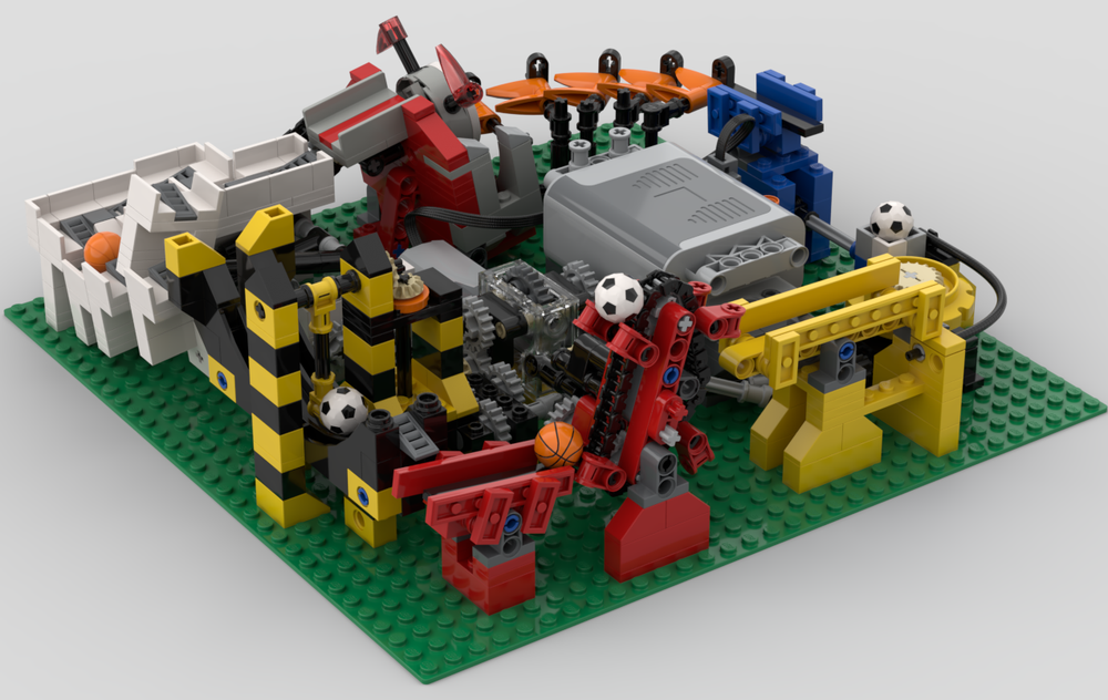 Lego Table top Small Ball Contraption