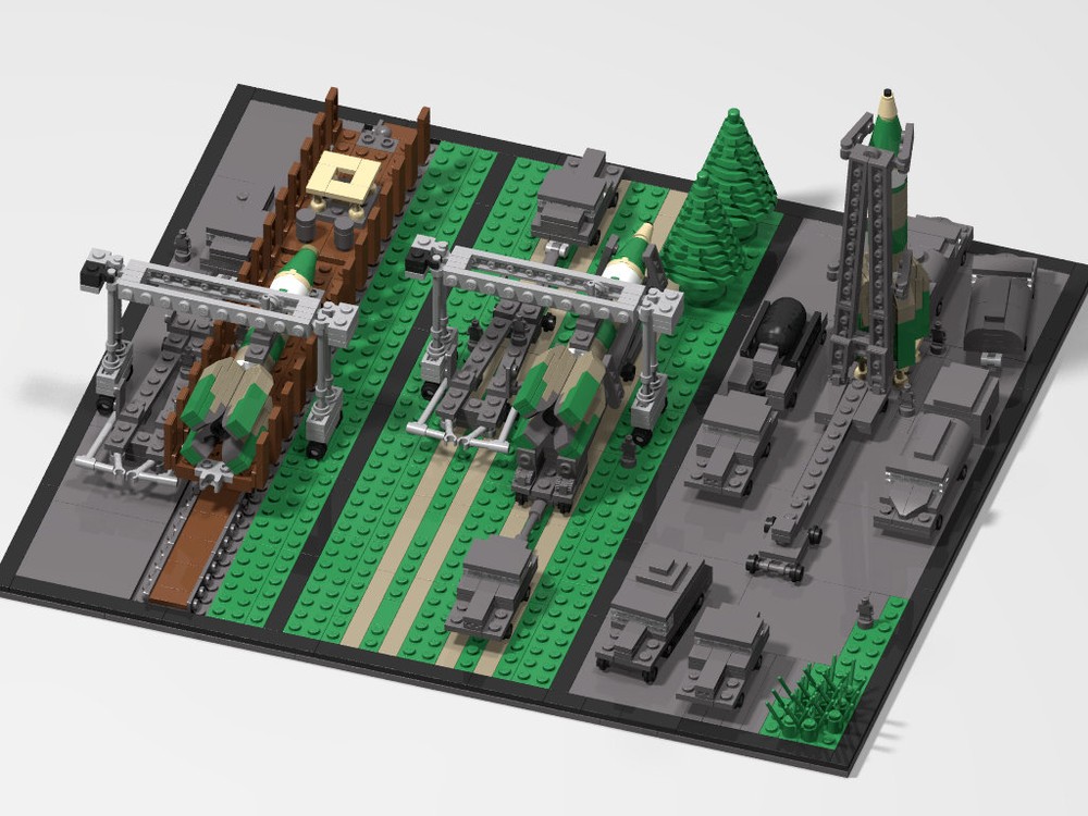 Lego DamoB's V2 rocket triple diorama