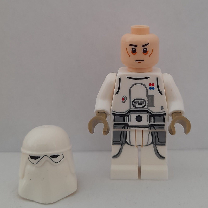 Lego Snowtrooper, White Hips, Light Nougat Head, Officer