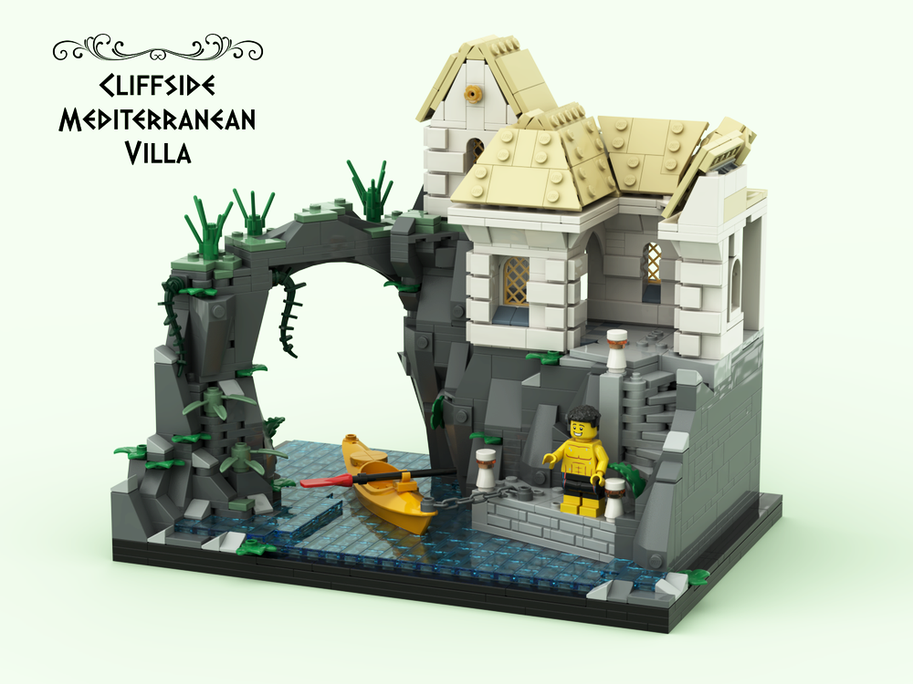 Lego Cliffside Mediterranean Villa