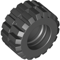 Lego Tyre 21 x 12 with Offset Tread Small Wide and Beveled Tread Edge / Black