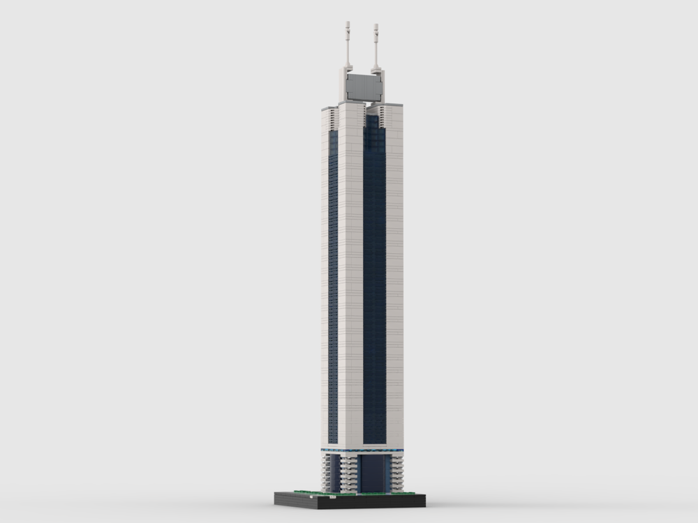 Lego CITIC Plaza at 1/650th Scale