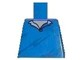 Lego Torso Speed Racer Pullover Open Collar, Diagonal Wrinkles Pattern / Blue