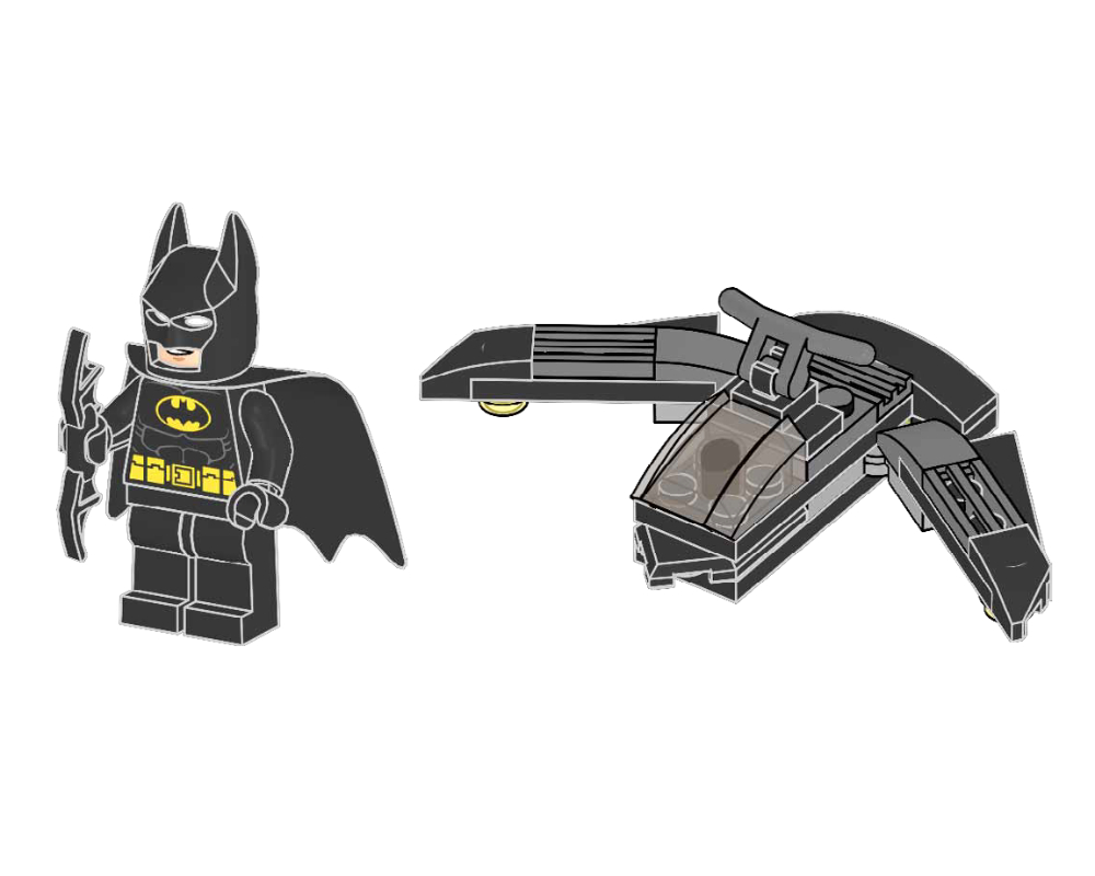 Lego Batman and Batjet