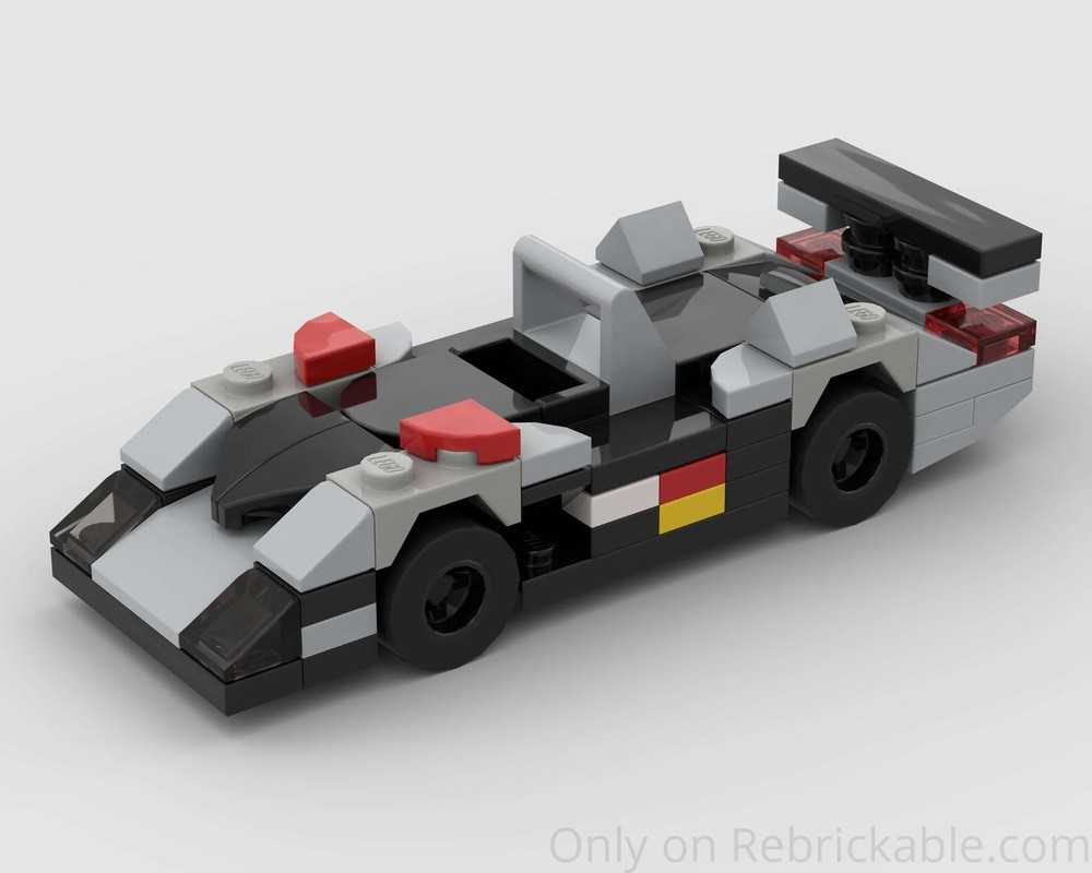 Lego Audi R8R (1999) Racing Car - Half Speed Champions Scale