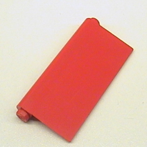 Lego Garage Door 1 x 3 x 5 Automatic with One Octagon Stud and One Round Stud (Old style) / Red