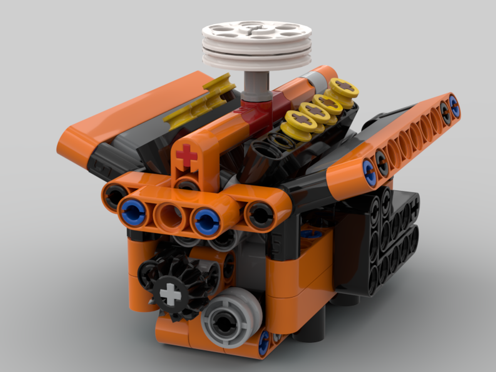Lego 42093 and 42103 Combined Model: Chrysler 426 HEMI Engine