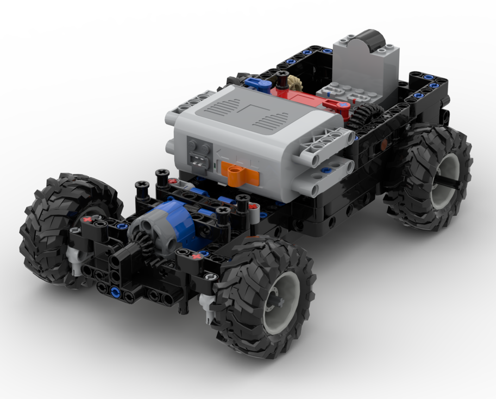 Lego rally car chassi (servo motor steering)