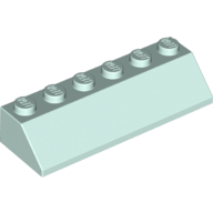 Lego Brick Sloped 45° 2 x 6 / Light Aqua