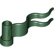 Lego Flag 4 x 1 Wavy [First Wave Right] / Dark Green