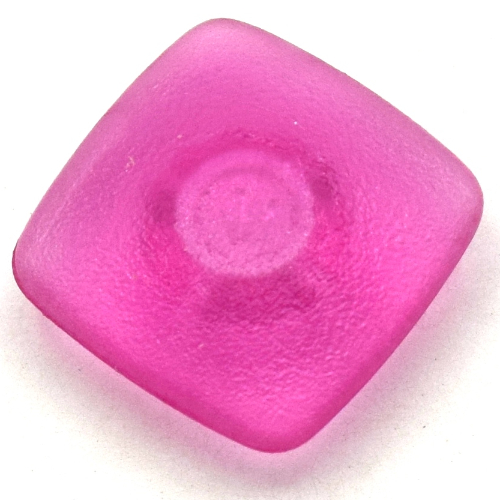Lego Clikits Icon, Square 2 x 2 Small with Pin [Frosted] / Trans-Dark Pink