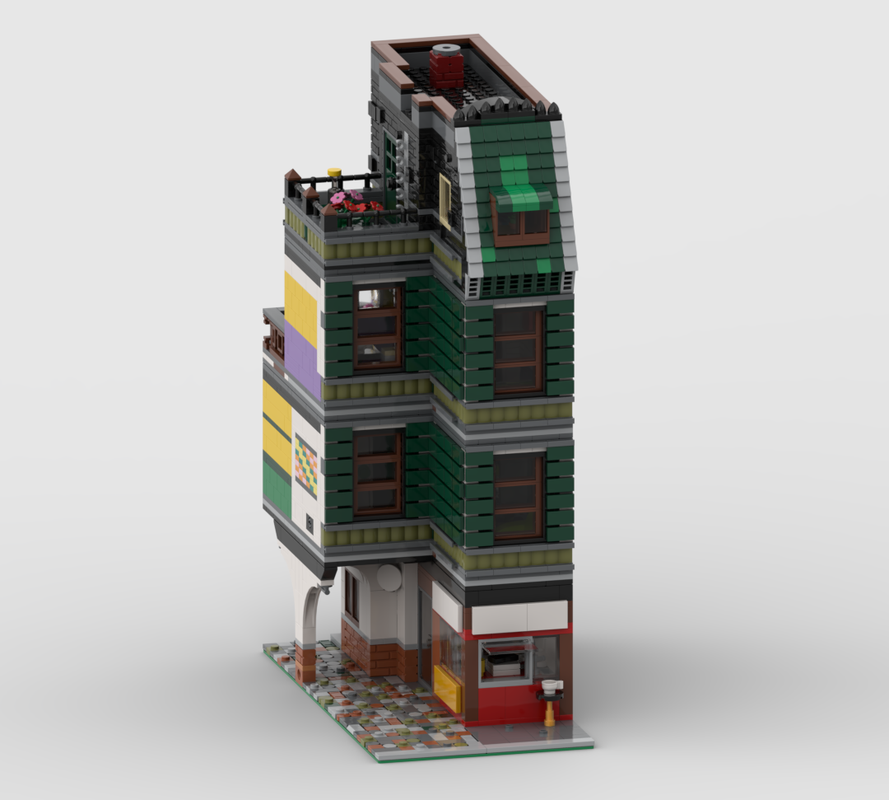 Lego Fast Food Restaurant in an Appartment Building