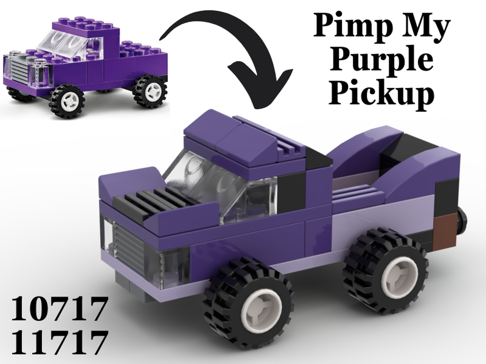 Lego Pimp My Purple Pickup - 11717 B-model remodel