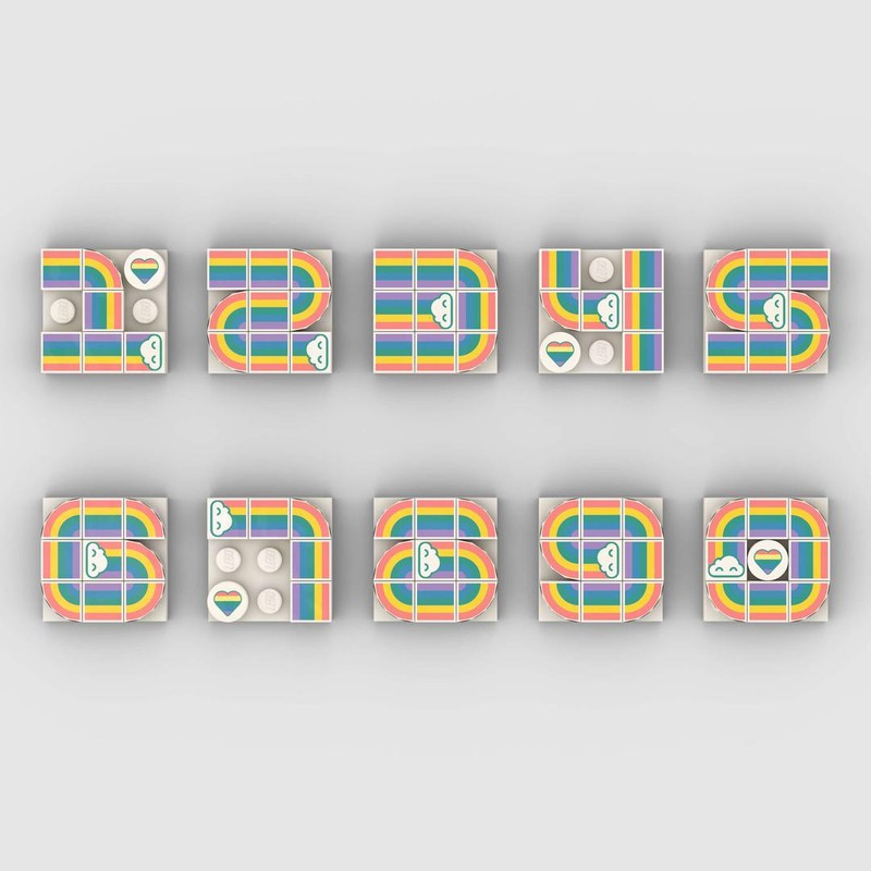 Lego Rainbow Numbers 3x3