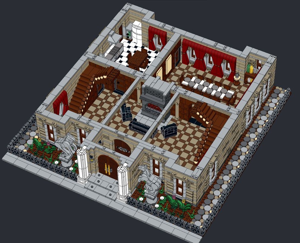 Lego Wayne Manor Ground Floor