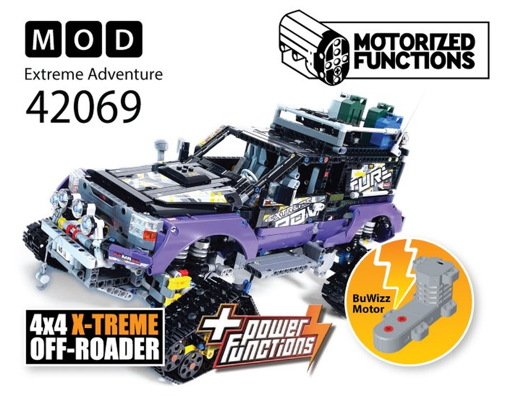 Lego 42069 Extreme Adventure RC MOD for Power Function & BuWizz Mortors