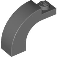 Lego Brick Arch 1 x 3 x 2 Curved Top / Dark Bluish Gray