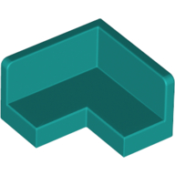 Lego Panel 2 x 2 x 1 Corner / Dark Turquoise