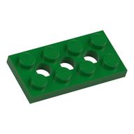 Lego Technic Plate 2 x 4 [3 Holes] / Green