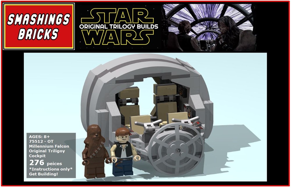 Lego Millennium Falcon Cockpit 75512 OT MOD/Alternative build