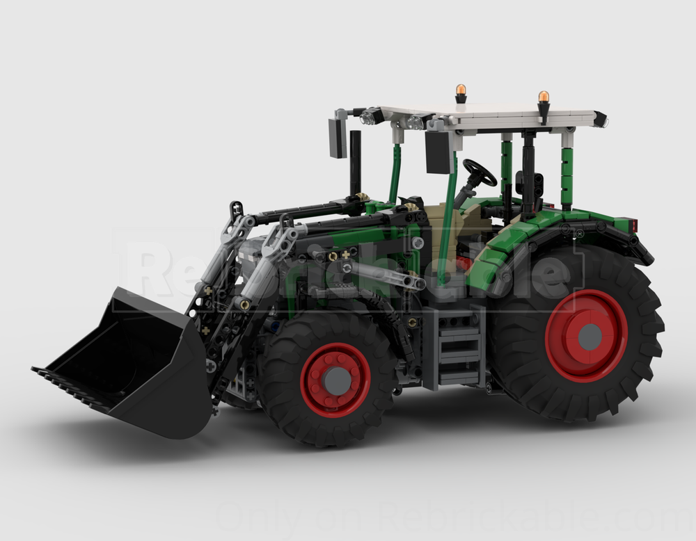 Lego Fendt 600 tractor with front loader