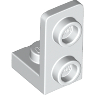 Lego Bracket 1 x 1 - 1 x 2 Inverted / White