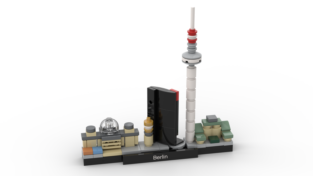 Lego Berlin skyline - the nano version