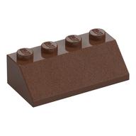 Lego Brick Sloped 45° 2 x 4 / Brown