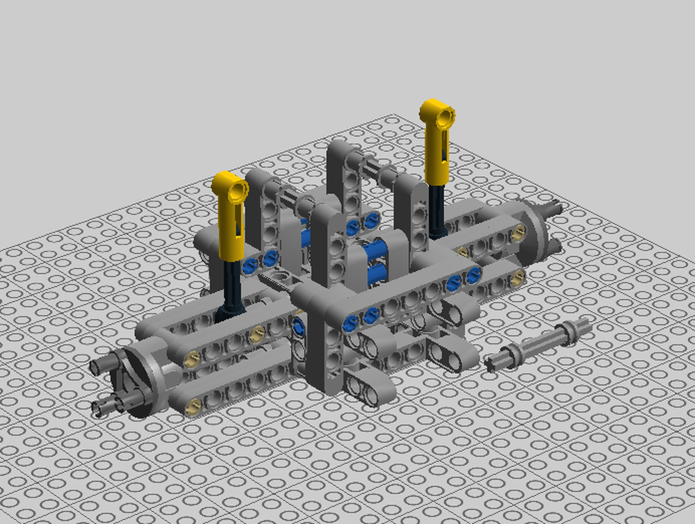 Lego rear 42037 axle with buggy a motor