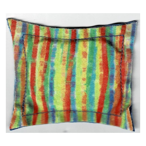 Lego Scala, Pillow 7 x 8 Violet with Multi Stripe Reverse Print / Violet