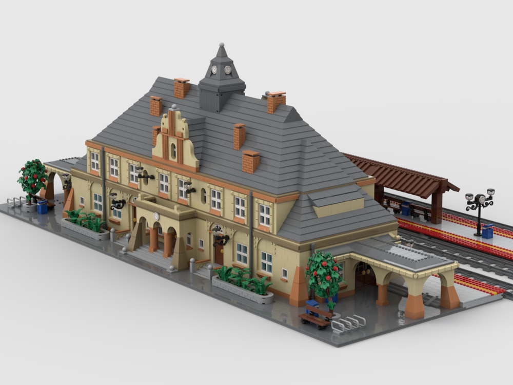Lego Neoclassical Train Station