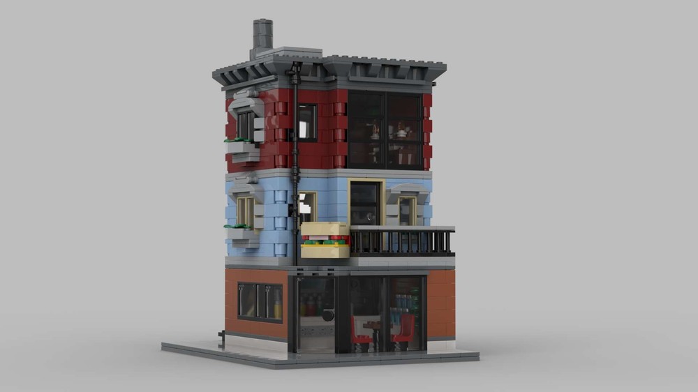 Lego Kebab Shop and Appartment