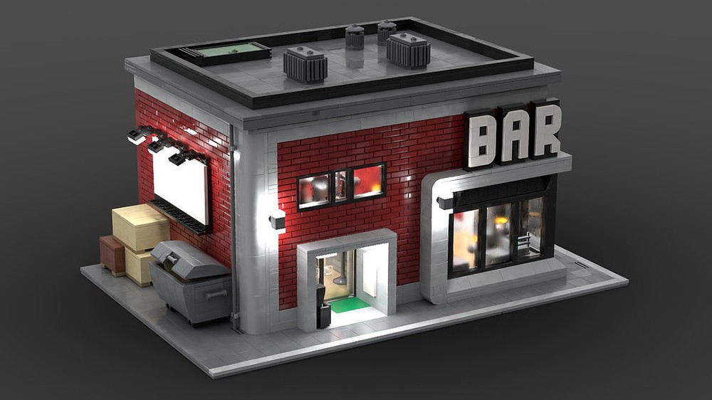 Lego Modern Bar Modular Building