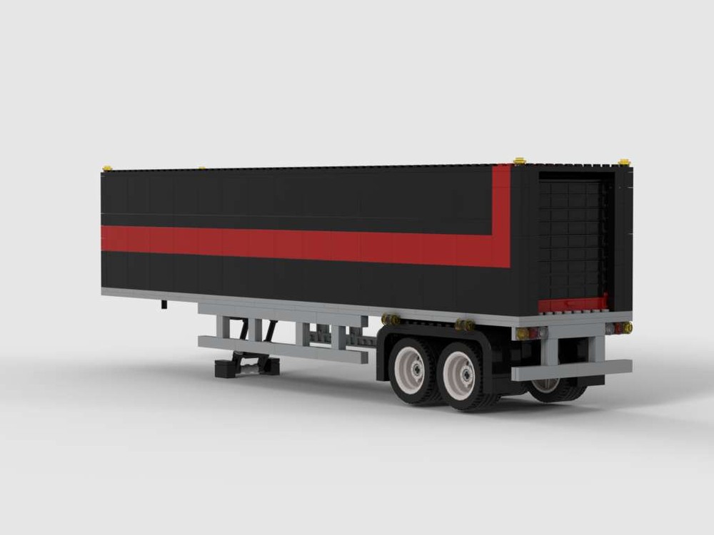 Lego Trailer for Yellow CAT with Garage Style Door