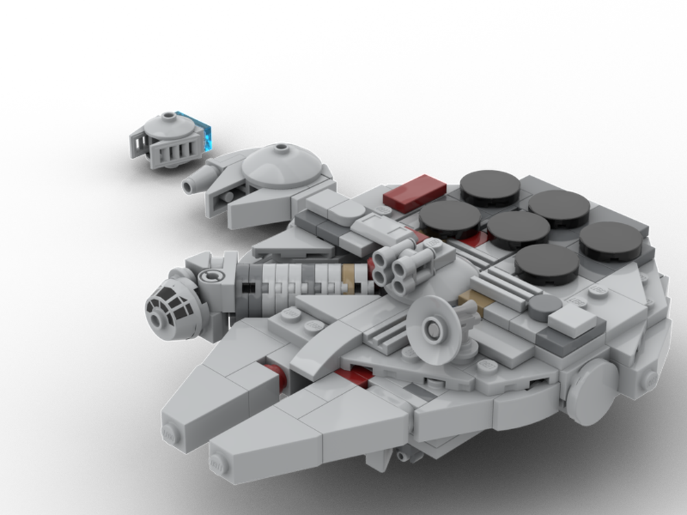 Lego Millenium Falcon Small to Large