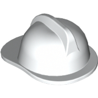 Lego Helmet Fire / White