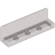 Lego Panel 1 x 4 x 1 with Rounded Corners [Thin Wall] / Trans-Brown