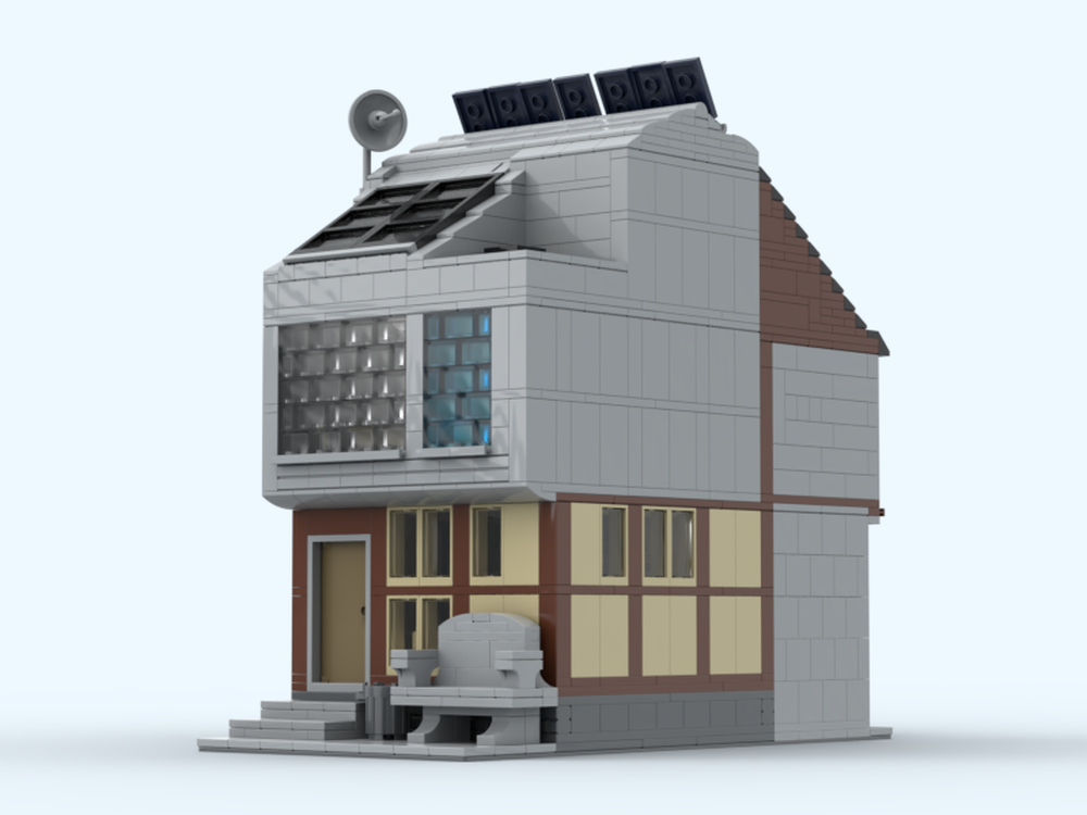 Lego Urban House with Back Entry