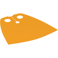 Lego Neckwear Cape, Standard [Traditional Starched Fabric] / Bright Light Orange