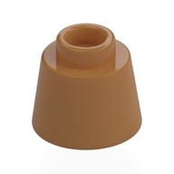 Lego Cone 1.17 x 1.17 x 2/3 (Fez) / Medium Nougat