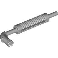 Lego Exhaust Pipe with Technic Pin - Flat End, Rounded Hole / Light Bluish Gray