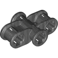 Lego Technic Axle Connector 2 x 3 Quadruple / Pearl Titanium