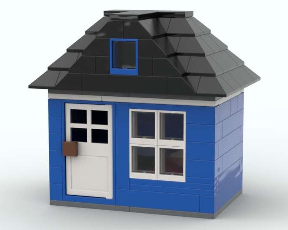 Lego Blue House + Interior (MOC)