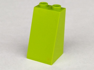 Lego Slope 75 2 x 2 x 3 - Hollow Studs / Lime