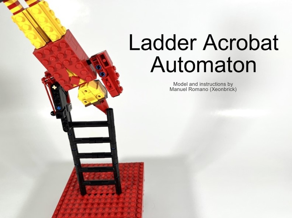 Lego Ladder Acrobat Automaton