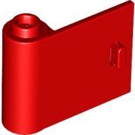 Lego Door 1 x 3 x 2 Left - Open Between Top and Bottom Hinge / Red