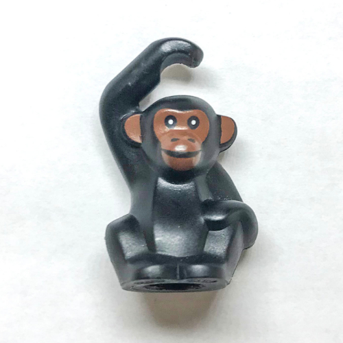 Lego Animal, Monkey / Ape, Chimpanzee with Reddish Brown Face print