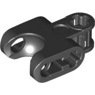 Lego Technic Axle Connector 2 x 3 with Ball Socket, Open Lower Axle Holes / Black