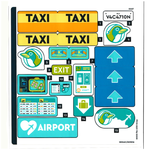 Lego Sticker Sheet for Set 42656-1