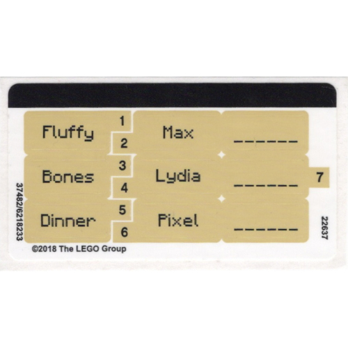 Lego Sticker Sheet for Set 21144-1 / [No Color/Any Color]